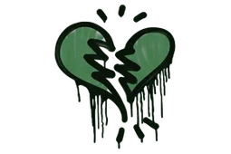 Sealed Graffiti | Broken Heart (Jungle Green)