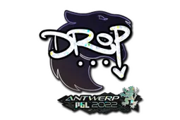 Sticker | drop (Glitter) | Antwerp 2022
