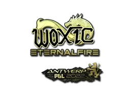 Sticker | woxic (Gold) | Antwerp 2022