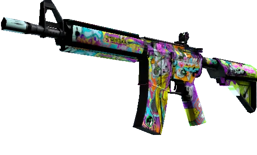 StatTrak™ M4A4 | In Living Color (Battle-Scarred) - Previwew