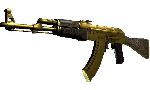 Souvenir AK-47 | Gold Arabesque (Battle-Scarred) - Previwew